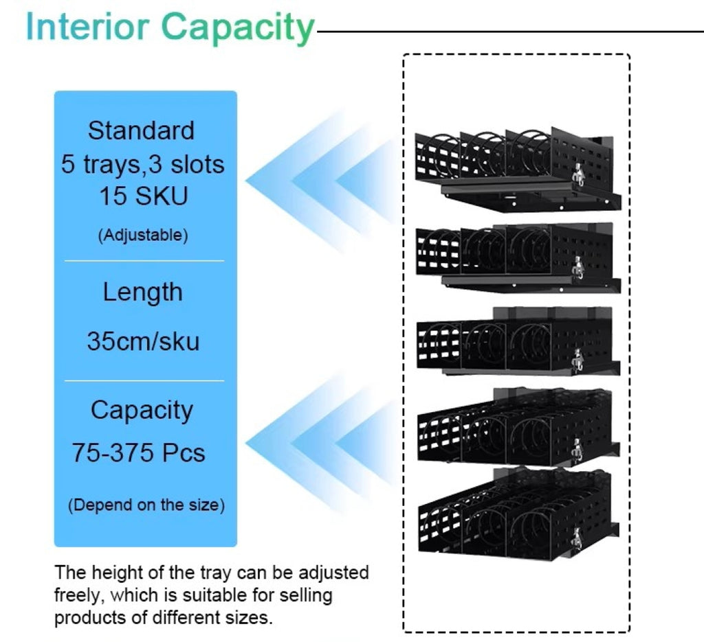 15 SKU Wall Mounted Vending Machine