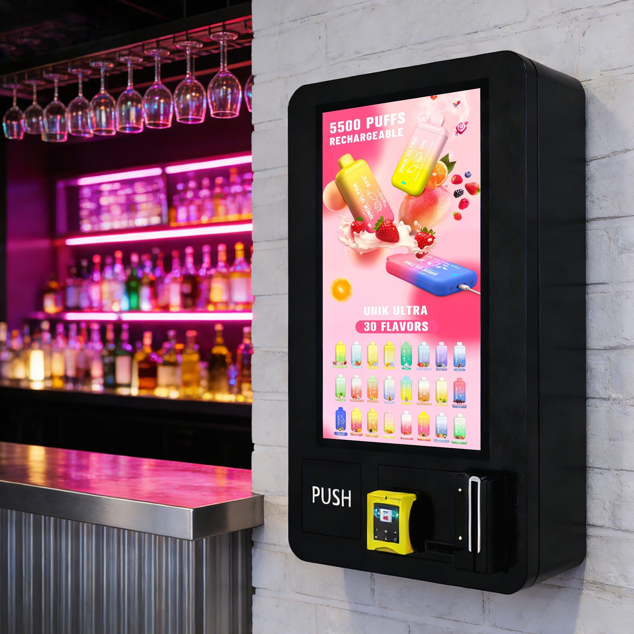 10 SKU Wall Mounted Smart Vending Machine